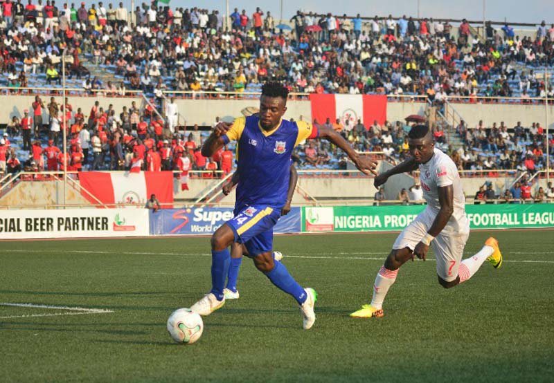 LMCNPFL's tweet photo. Action 📸 from  #NPFL18 

MATCHDAY 23: @RangersIntFC  1⃣➖0⃣ @HeartlandFC_ng 

🔗  https://t.co/v4ilSiwHXs https://t.co/e35xMKx2MV