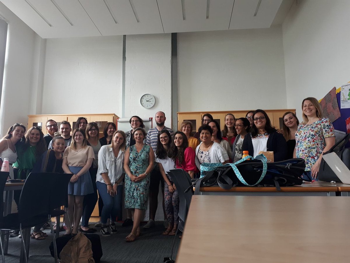 Runrober's tweet photo. So very proud of these fantastic new English teachers! #endofPGCE #Classof201718 https://t.co/Su6mVeVn1w