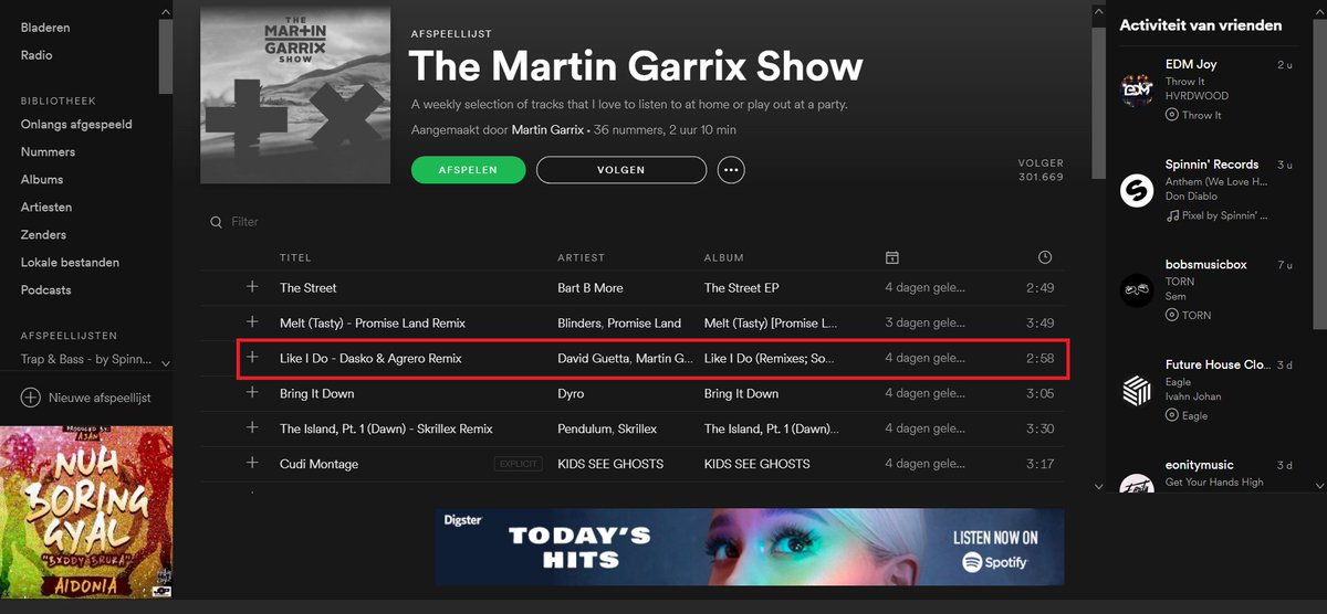 DaskoAgrero's tweet photo. Thanx to @MartinGarrix for adding our remix to his Spotify Playlist ! Really love seeing the support on our track! This is why we make music! #specialfeeling #martingarrix #support #remix https://t.co/Sv8Ota9mav
