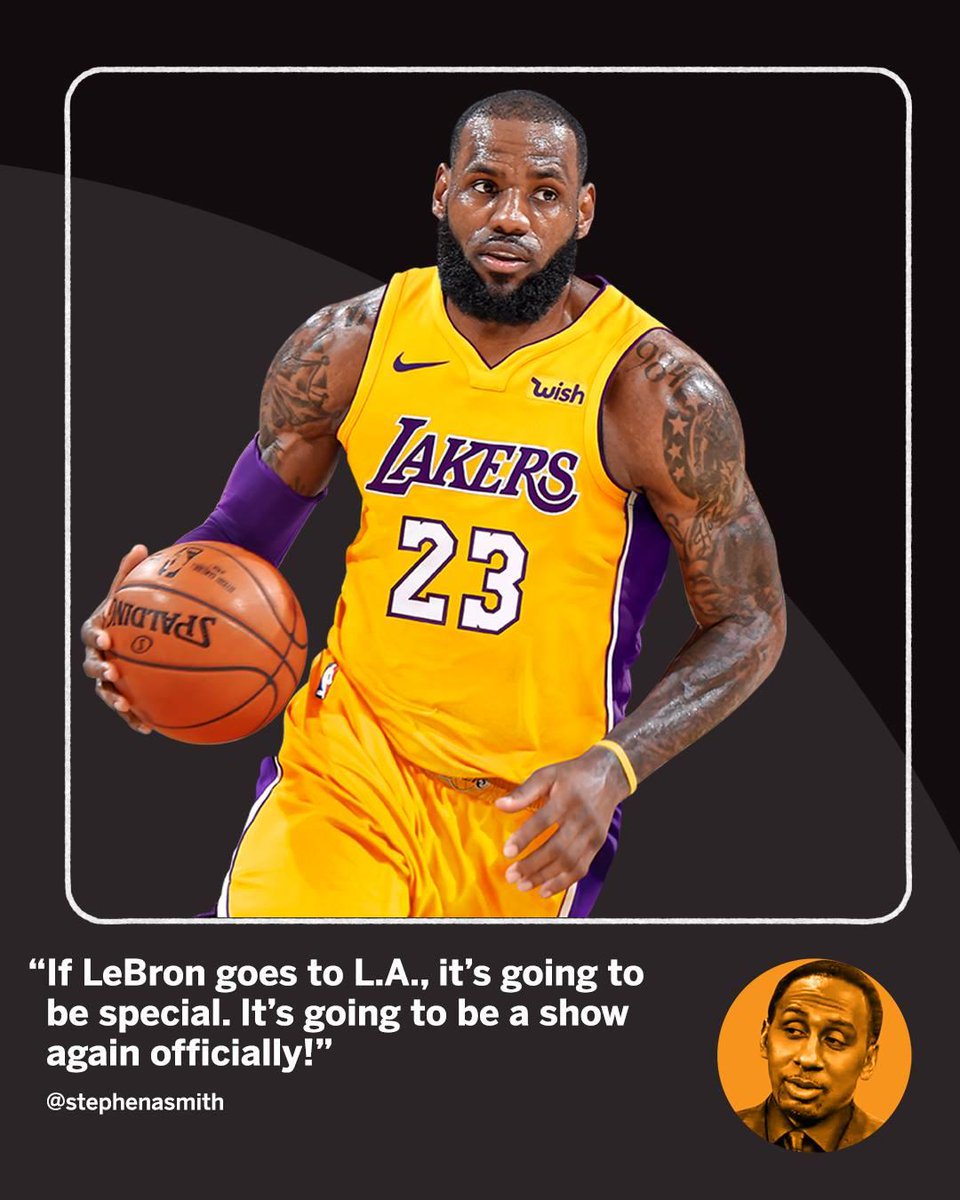SportsCenter's tweet photo. Are the Lakers on the brink of a new era?

Stephen A. sounds off. (via @stephenasmith ) https://t.co/WbaClJCogg