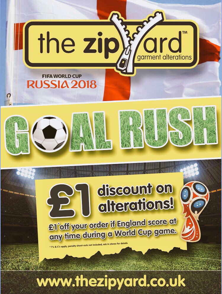 #WorldCup2018 fever is here and to #celebrate and support the #3lions <a href="/ZipYardChester/">zipyard chester</a> will give a £1 #discount every time we score..let’s hope they do us proud.. come on #EnglandSquad
