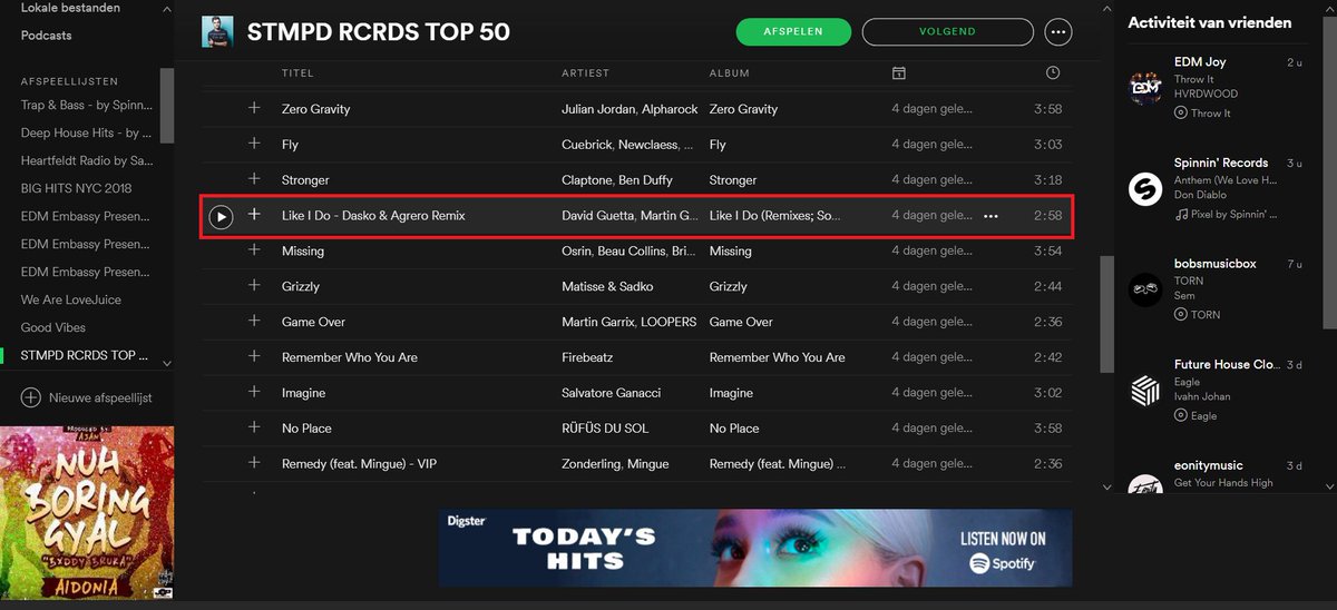 DaskoAgrero's tweet photo. We couldn't believe it but @stmpdrcrds added our remix to their top 50 Spotify Playlist ! Thanx too everyone who believed in us! #remix #stmpdrecords #davidguetta #dj #martingarrix https://t.co/eGTWmnl2Cc