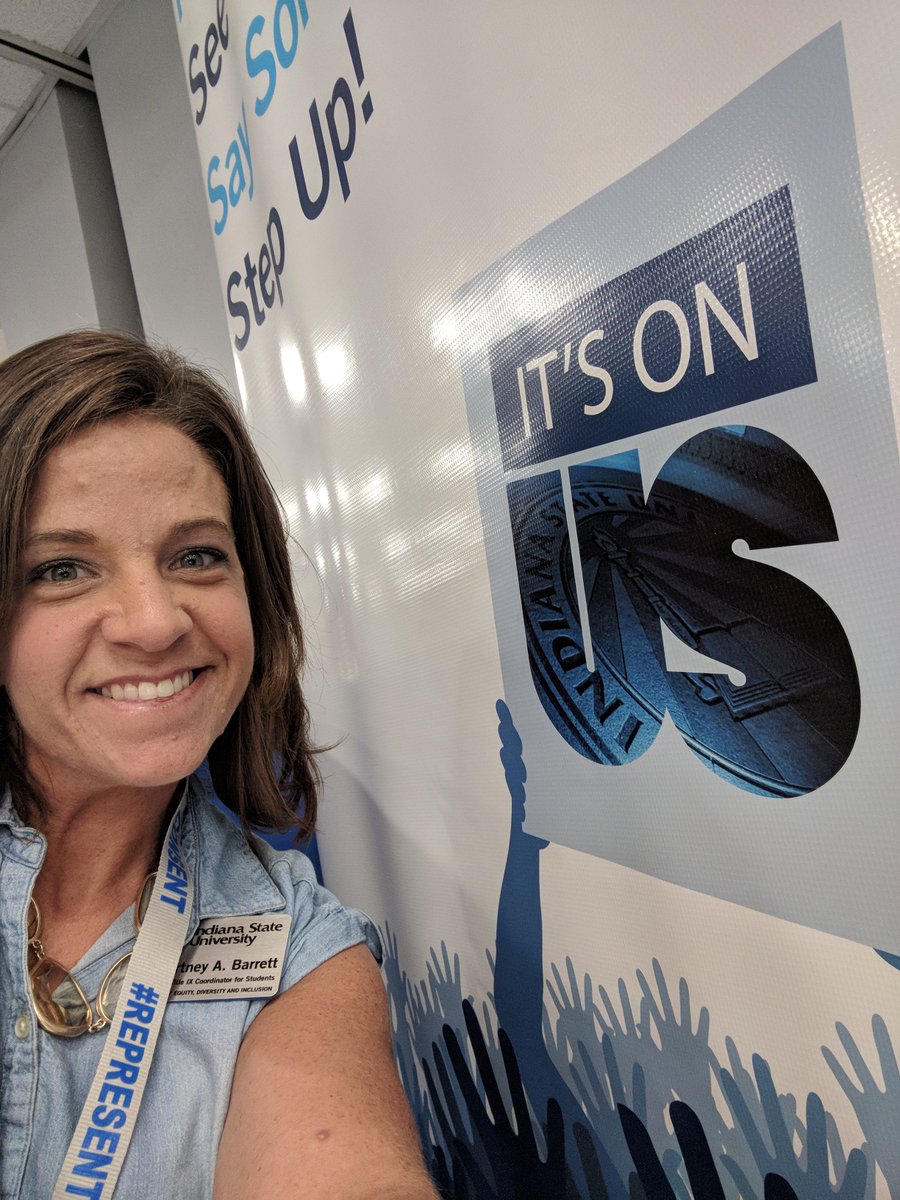 State_ItsOnBlue's tweet photo. Got to hang out at another fantastic Orientation today. Can you see the awesome lanyard around my neck? I will be passing them out at every Resource Fair! #RepresentConsent #ItsOnBlue @ISU_NSTP @indianastate https://t.co/rRWQIEuw2A