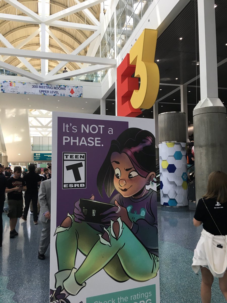 mikefehlauer's tweet image. So cool to see @cwgabriel’s art raising awareness of @ESRBRatings at this year’s E3.