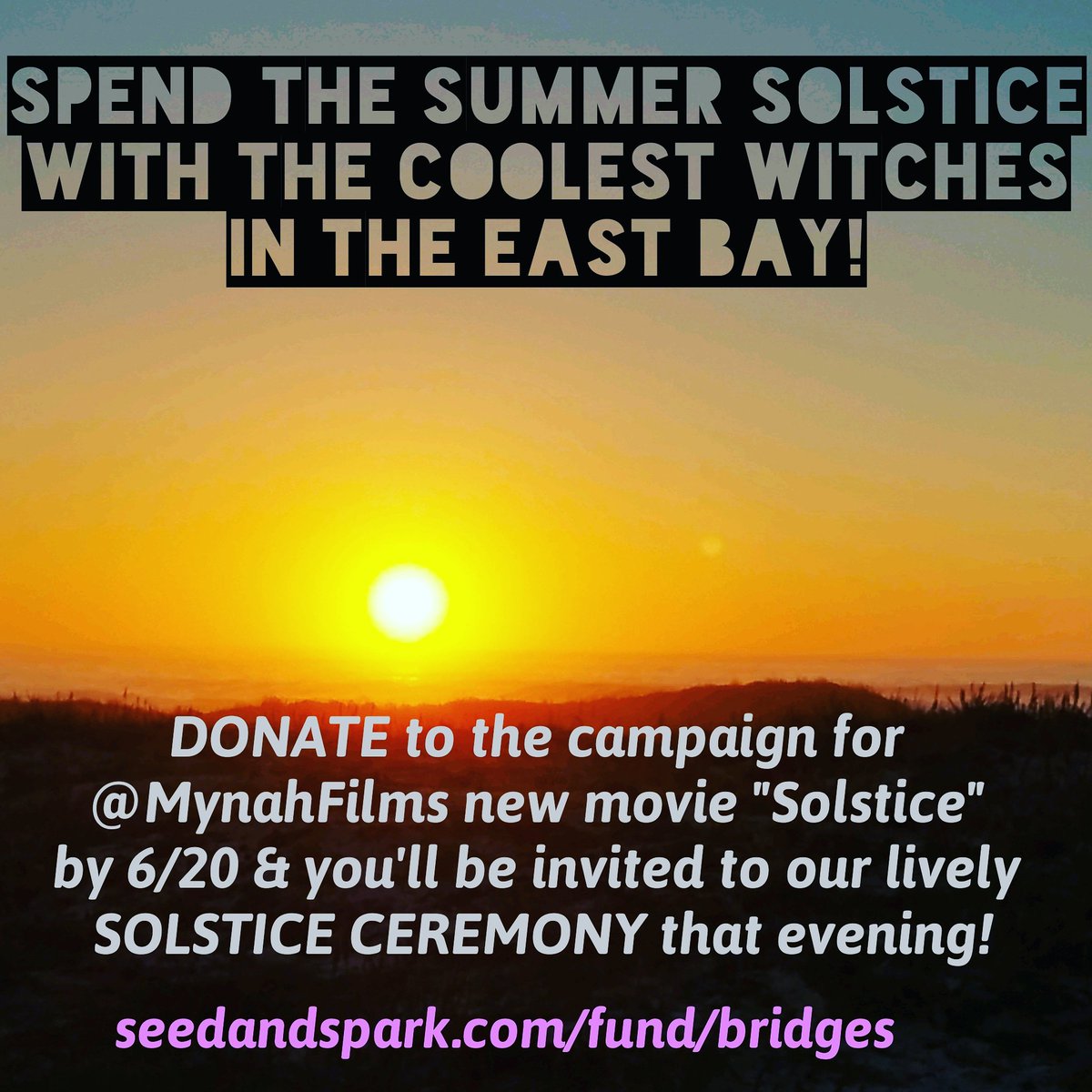 MynahFilms's tweet photo. COOL EVENT ALERT!
This is an ADDED perk for all who donate to the campaign for my new film by 6/20 - details at https://t.co/dZ8wl4AjEn
Don't miss out!
#womeninfilm #queerfilm #pride #solstice #ritual https://t.co/ina1VBWXK2