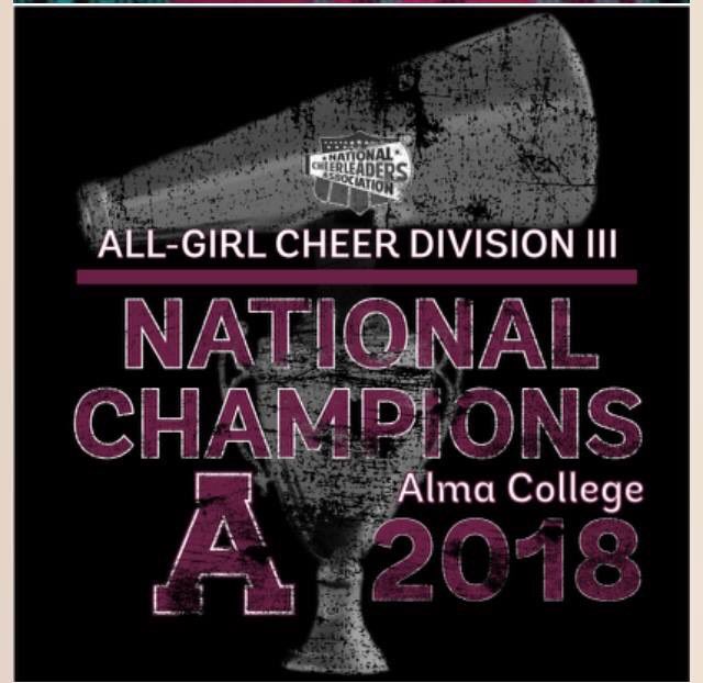 AlmaBookstore's tweet photo. Get your National Championship All Girl Cheer Division III Tee TODAY  https://t.co/qZGEoAP1E1 https://t.co/ntHbgVcvJg