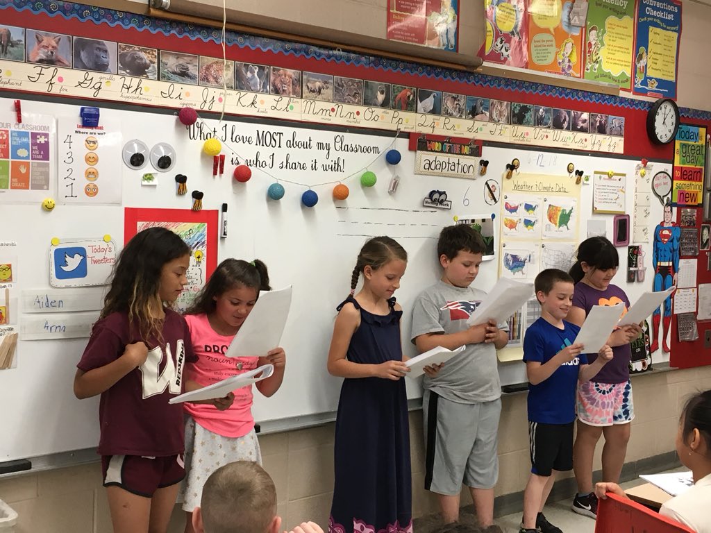 Room8IsGreat1's tweet photo. We did a readers’ theater today and it was fun to do! ~ Aiden #learning is fun #fluency @wednovans https://t.co/hWPuSc2fkw