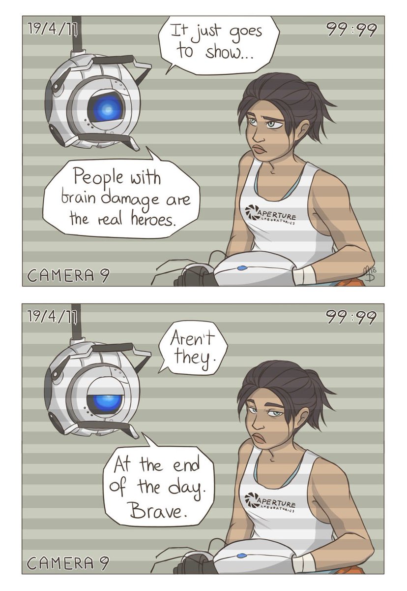 a whole bunch of portal doodles 