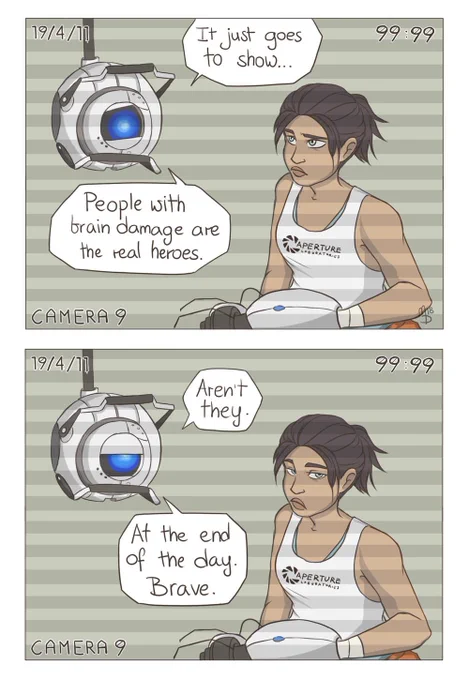 a whole bunch of portal doodles 