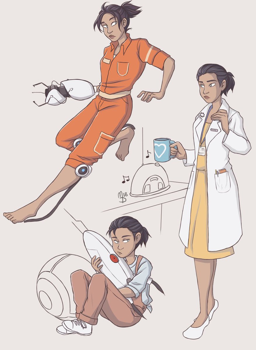 a whole bunch of portal doodles 