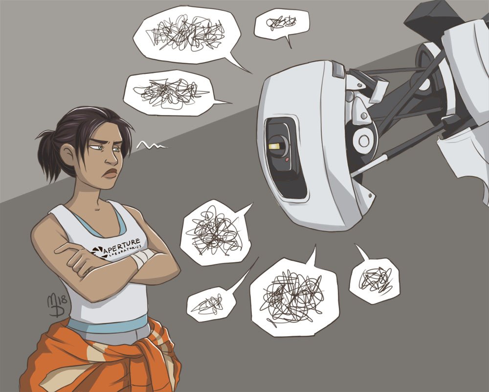 a whole bunch of portal doodles 