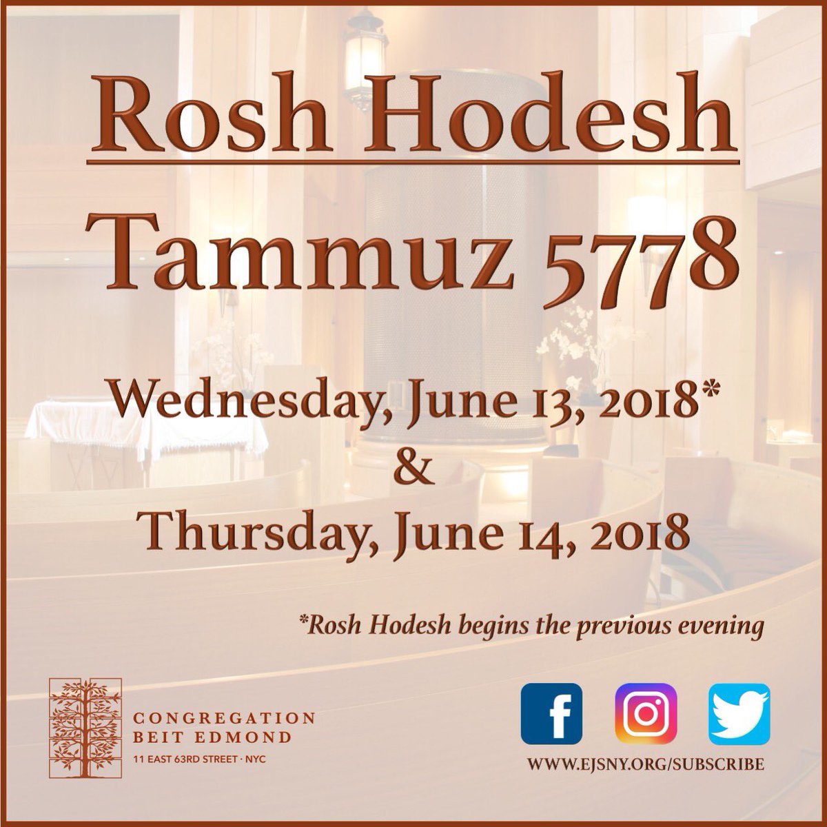 Safra Synagogue NYC tweet media