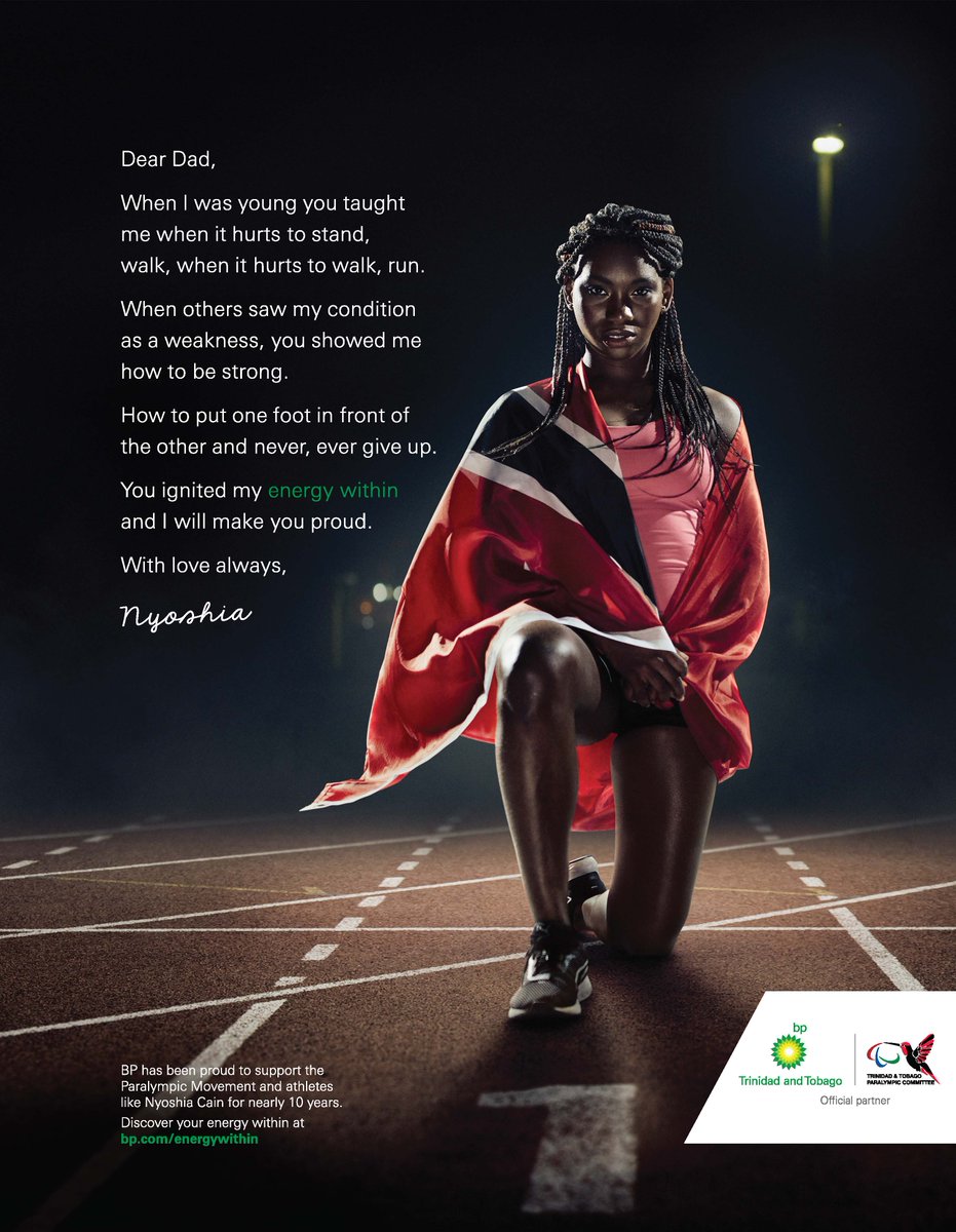 BP has been supporting Paralympic athletes from around the world since 2012. In T&T, we're proudly supporting bronze medalist Nyoshia Cain and double gold medalist Akeem Stewart #I4TANDT #BP #BPTT @danijones98