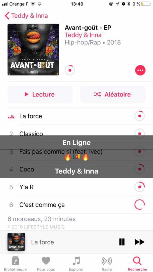 LIFESTYLEMUSIC4's tweet image. 🚨🚨On continue de streamer  faites peter  les scores c’est aussi pour vous qu’on va faire ce qui arrive 🔥🔥🇨🇲🇨🇲💪🏾💪🏾 (PS : Identifiez nous sur vos captures u the best ) 
Still online : bit.ly/AvantGoûtSpoti…
Cc @teddydoherty &amp;amp; @Inna_HoneyMoney 
#LifestyleMusic #YDIM