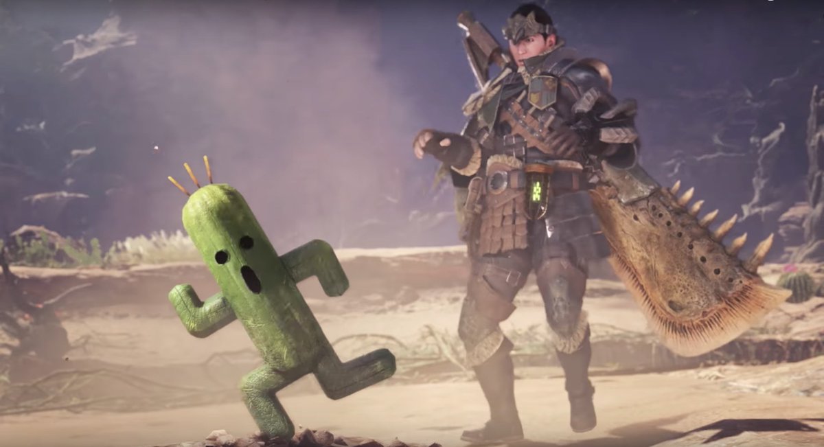 Polygon's tweet photo. Monster Hunter: World is getting Final Fantasy 14 enemies https://t.co/VR6sKfyeM8 https://t.co/fdAmHH9zJB