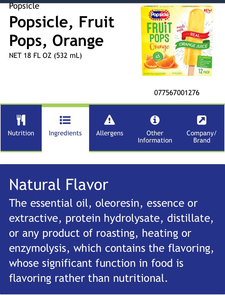 @Popsicle RE: “Natural Flavors”. It’s a start in the right direction, and certainly beats Red #40, Yellow #5, etc., but many US consumers want better disclosure. Ever looked at the difference between @OfficialHARIBO products made in the US vs other countries? #chemicalshitstorm