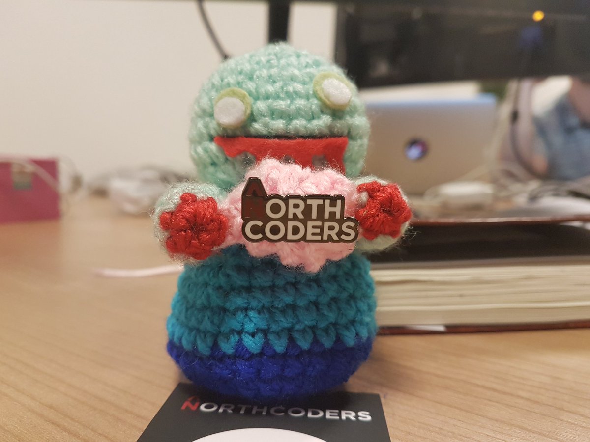 ixesta's tweet image. The official cohort mascot. I hope it brings us some good luck for the last (last?!) block review! @kirstiecodes @northcoders #codingfamily #CodeNewbie #React