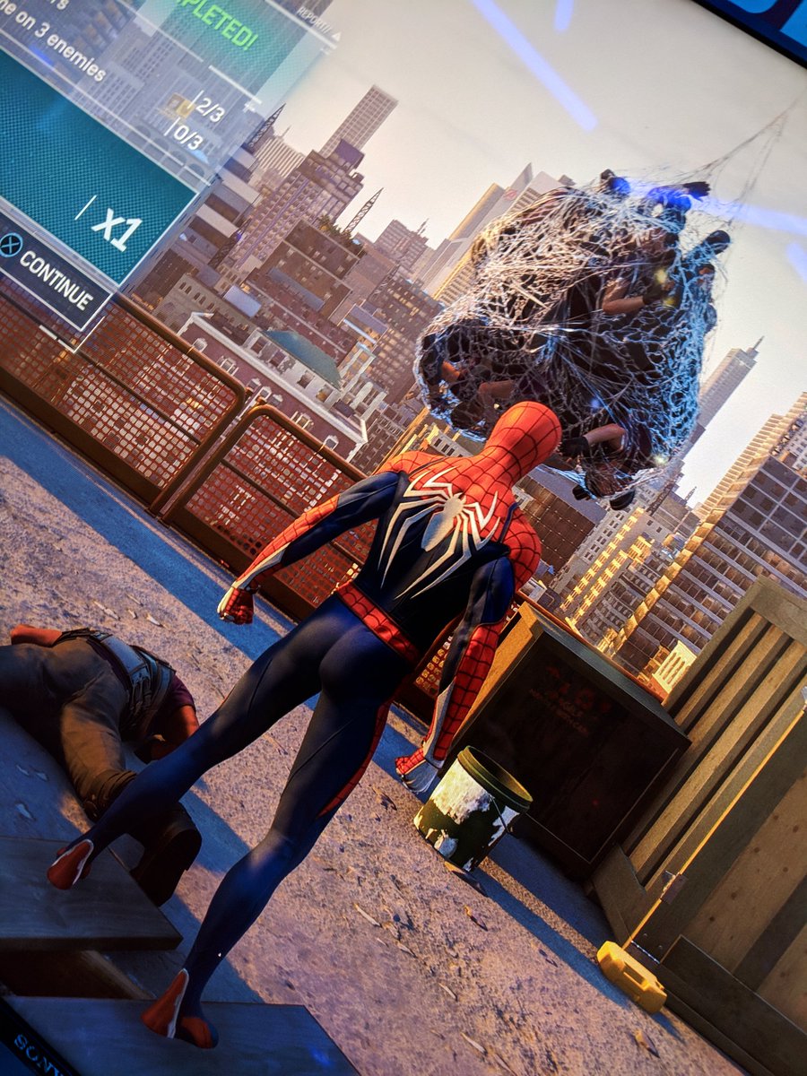 samuraigeorge's tweet photo. Always knew I'd make a fucking badass web slinger🕷️ Thanks for the demo @LBradders &amp; @menbellor #PlayStationE3 #spiderman https://t.co/QqqOeEo4pS