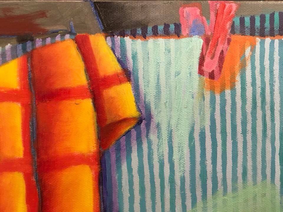 maderaarts's tweet photo. Fun, Picasso-esque painting by Trowzers Akimbo titled “Lighting the Model” https://t.co/jh1aMMOaoV