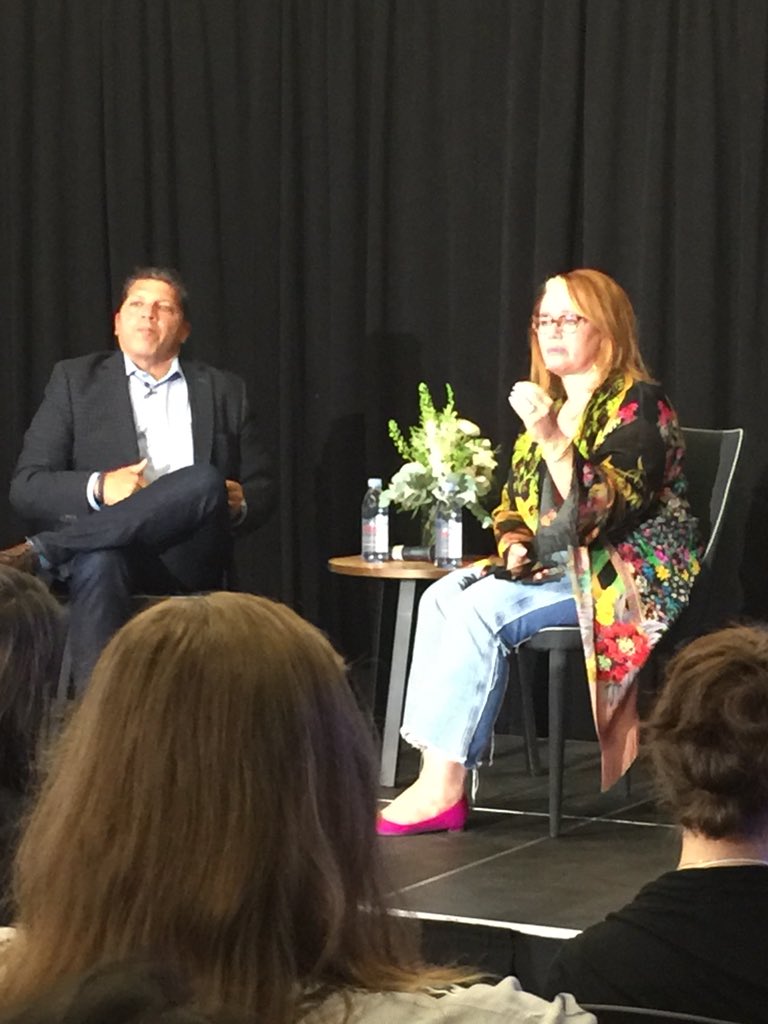 Fireside chat with <a href="/ArleneDickinson/">Arlene Dickinson</a> on scaling female entrepreneurship - “we need to stop downgrading ourselves to a tropical storm; we have to be a hurricane” 💯💯💯 #WomenInTech