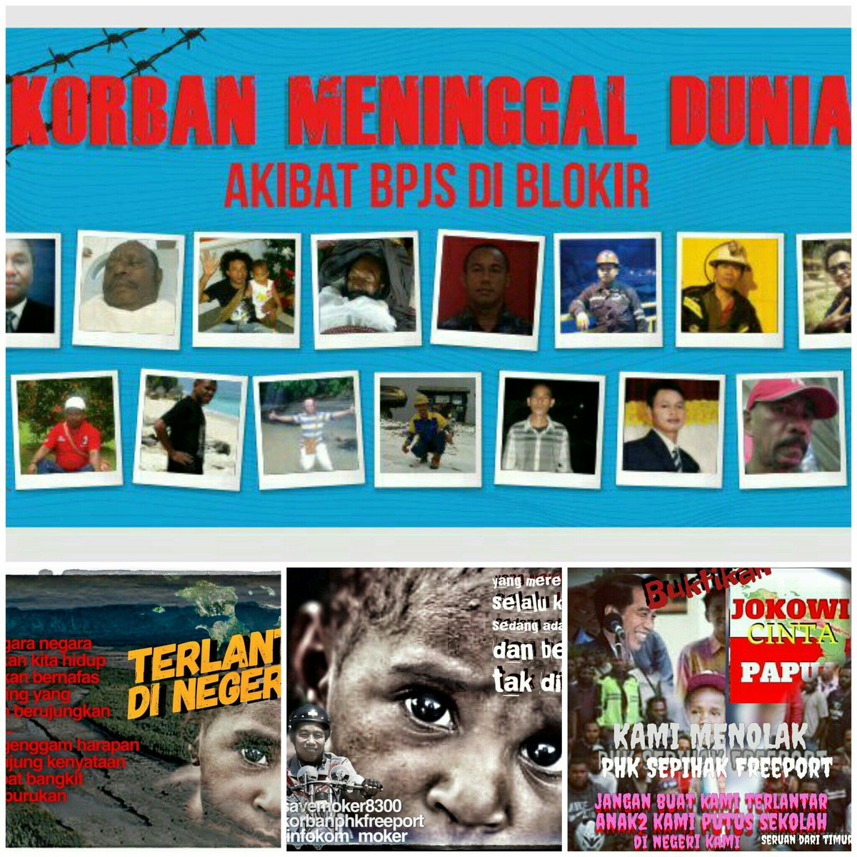 <a href="/maspiyuuu/">Mas Piyu 🇮🇩</a> Tdk ada tanggapan sdkt pun dr pemerintah dlm hal ini atas tindakan pejabatnya. Sama ketika kami di papua 8300 #korbanphkfreeport sdh 24 meninggal dunia krn 13 bln tanpa gaji, BPJS dan rek diblokir bahkan ribuan anak putus sekolah. Smp skrg pun tak ada tindakan dr mentrinya....