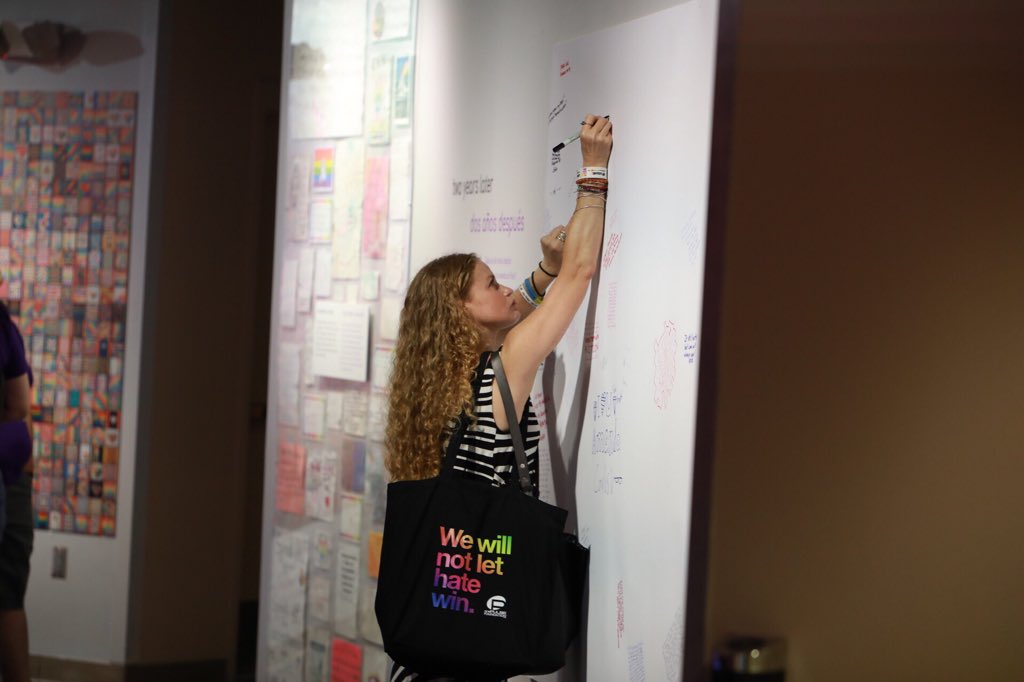 OrangeCoFL's tweet photo. The @HistoryCenterFL welcomes guests to view more than 150 images and 600 memorial items honoring the 49 victims of the #Pulse nightclub tragedy. The exhibit is free through June 16. https://t.co/NRm41jxTdv #OrlandoUnited #Rememberthe49 #WeWillNotLetHateWin #LoveisLove https://t.co/9mY5xGL0ar
