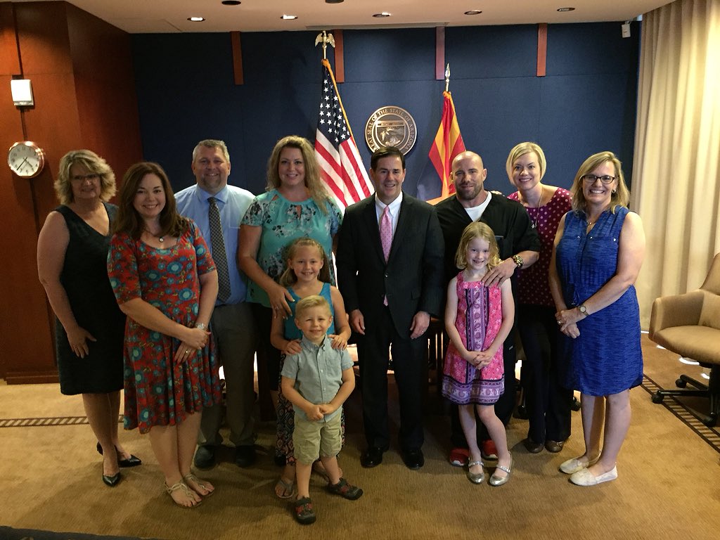 AZGovEducation's tweet image. It was a pleasure to host @dougducey's 3rd Annual Bookmark Design Winners, along with their families and teachers, at the Capitol today. We are so proud of these students &amp;amp; their inspiring artwork. Congratulations, Gabby &amp;amp; Hannah! #AmazingAZ