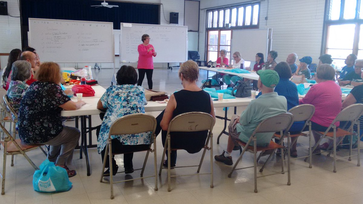 pnish75's tweet photo. Community Service team members getting the lowdown on disaster preparedness in time for hurricane season @AARPHawaii   #AARPHIserv https://t.co/kSyZ0vHeb1