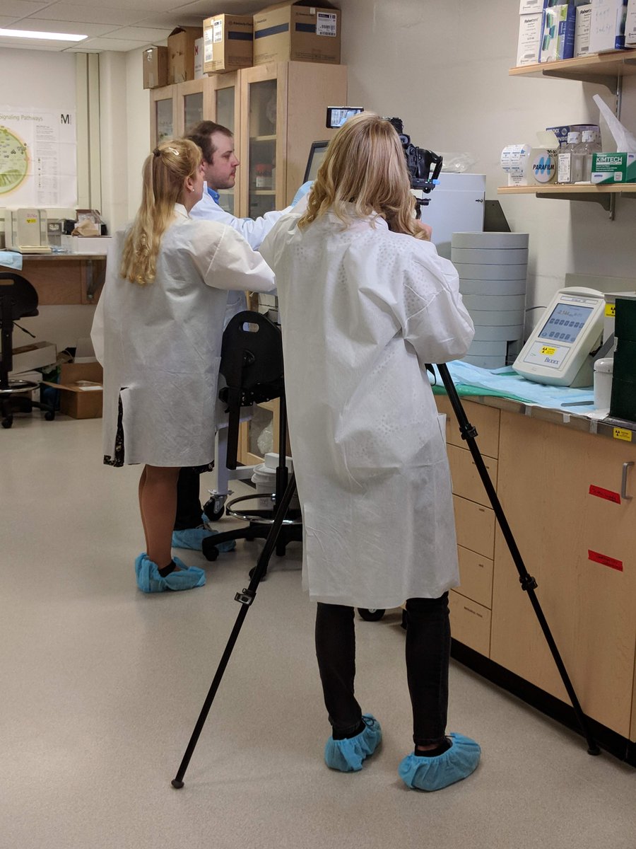 FedorukCentre's tweet photo. Lights. Camera. Action. Filming underway at Saskatchewan's very own cyclotron operated by @FedorukCentre to show the world @SNM_MI 2018 in Philadelphia https://t.co/5wjQGrlPp6