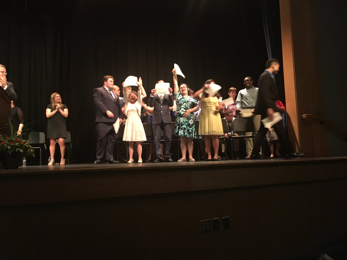 FCPSR2's tweet photo. @SJDavisCenter held another great transition ceremony for the class of 2018. #FCPSGrad18 Hooray to all the transitioning students and thanks to all the staff! https://t.co/XXW9yOTC1H