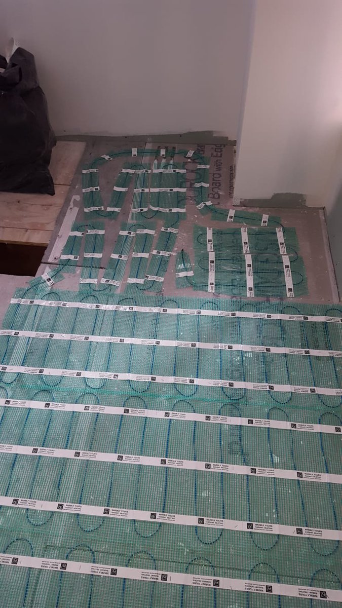 dRemodeling1's tweet photo. A behind-the-scenes look at a recent heated flooring installation. Using a multi-meter, #dRemodeling technicians keep an eye on the resistance levels throughout the installation to ensure the heated flooring works properly when finished. #heatedflooring #remodel #bathroomdesign https://t.co/CjvTaaUQxm