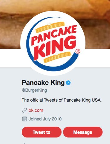 meredithnorman's tweet photo. Fast-food chains roasting IHOb is my favorite thing today. https://t.co/fWbrdRJ1n6