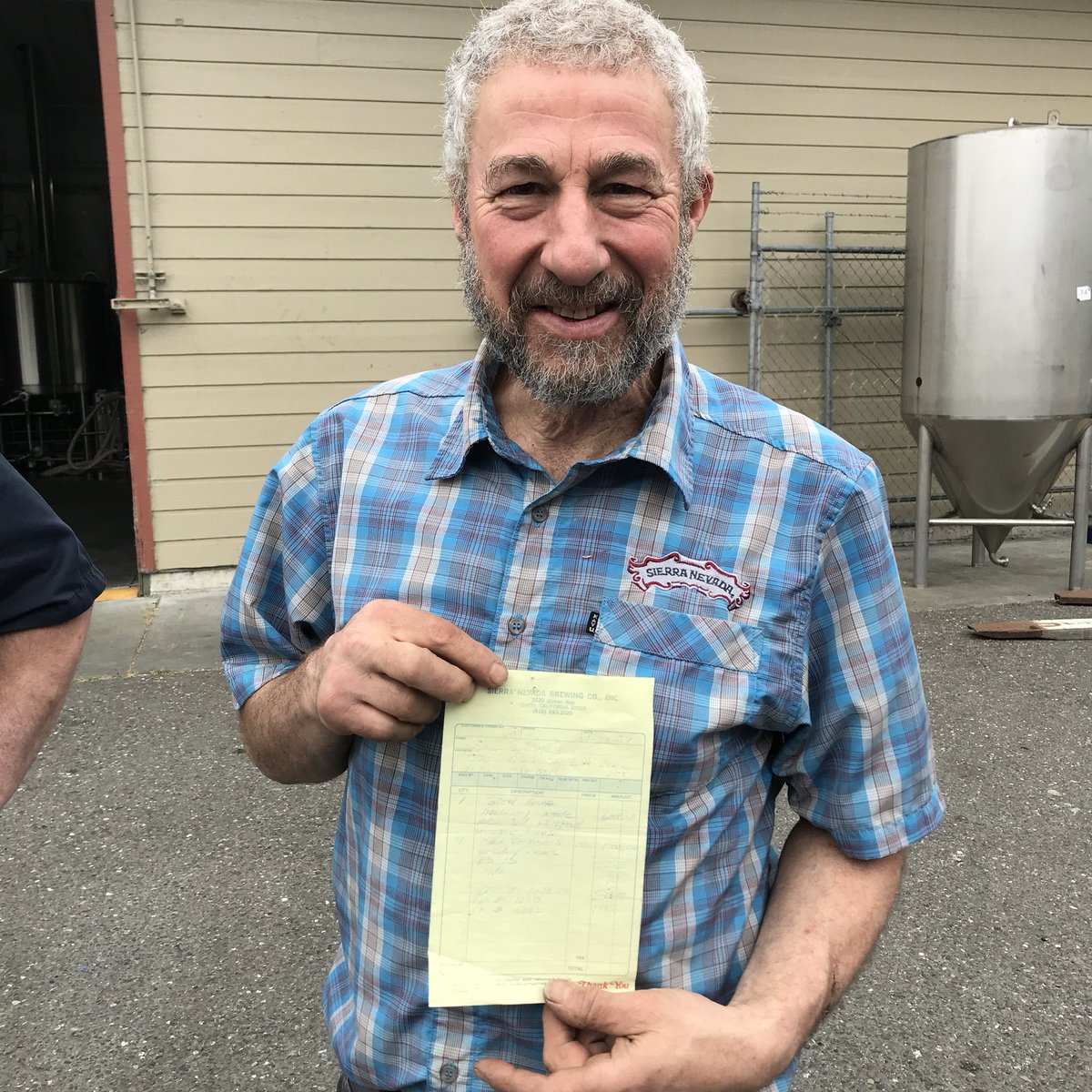 SierraNevada's tweet photo. When you get back the brewery you built 39 years ago. The look of pure joy! Thanks @madriverbrews #independentbrewery #FamilyBusiness #familyowned #paleale #handmadebyme #handcrafted #pieceofhistory https://t.co/BtL63HB08d