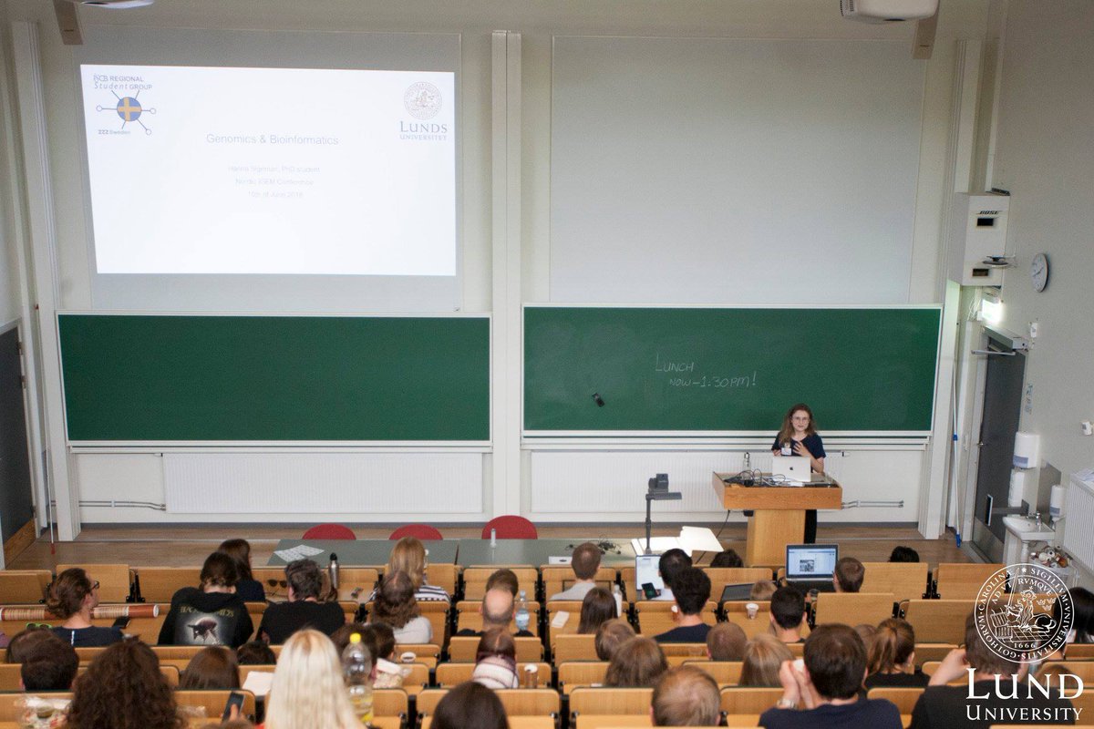 RSG-Sweden (@rsg_sweden) on Twitter photo Thanks to our member, Hanna Sigeman (PhD researcher at the Molecular Ecology & Evolution Lab, <a href="/lunduniversity/">Lund University</a>) for a great #bioinformatics lecture at the Nordic iGEM conference 2018. The conference was organised by the <a href="/iGEM_Lund/">iGEM Team Lund</a>, thank you for hosting us! #NiCLund #iGEMmeetup Thanks to our member, Hanna Sigeman (PhD researcher at the Molecular Ecology & Evolution Lab, <a href="/lunduniversity/">Lund University</a>) for a great #bioinformatics lecture at the Nordic iGEM conference 2018. The conference was organised by the <a href="/iGEM_Lund/">iGEM Team Lund</a>, thank you for hosting us! #NiCLund #iGEMmeetup
