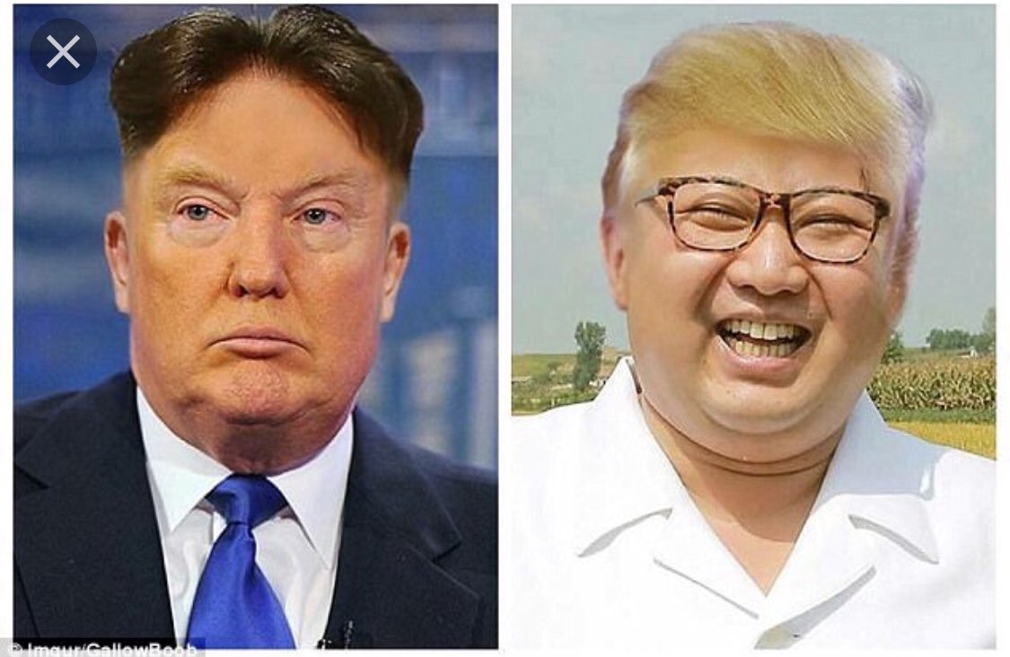 Evo88's tweet photo. #oldwhitelionquiz Trump and Kim exchange more than a handshake https://t.co/1cp7d38507