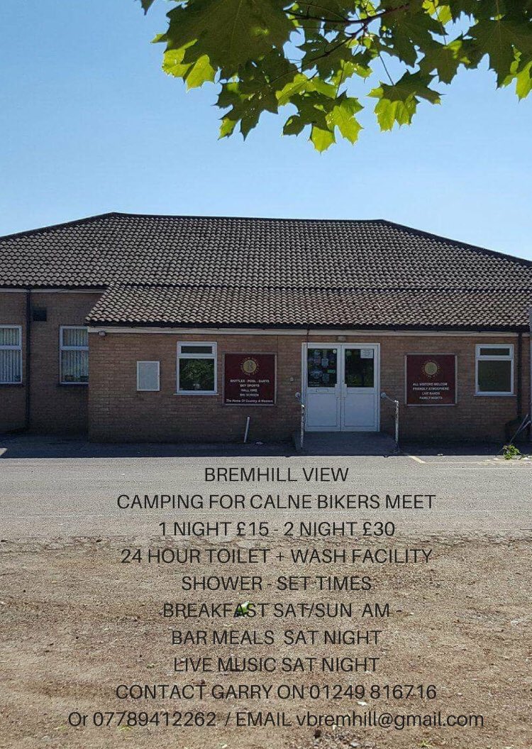 Big Announcement on Camping! 
#CalneBikeMeet #Camping