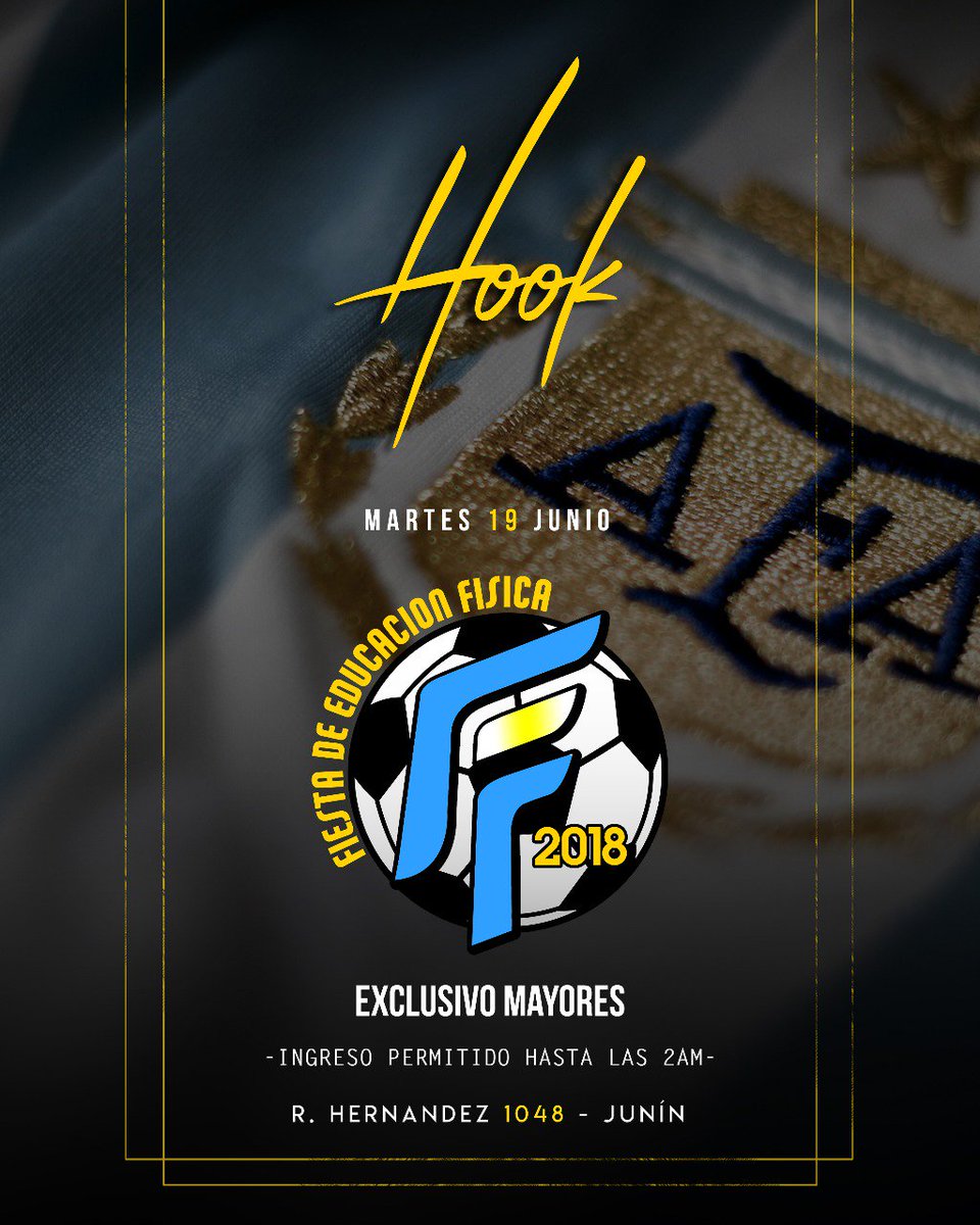 fiestaedufisica's tweet photo. TE TRAEMOS LA FIESTA!!!🎉🎊
MARTES 19 DE JUNIO EN HOOK!!

VAMOS A ESTAR SORTEANDO 5 ENTRADAS POR NUESTRO TWITTER!!
PARA PARTICIPAR DEBES:
-Seguir nuestra cuenta
-Darle MG a esta publicación(RT doble chance)
LUNES 18 ESTAREMOS ANUNCIANDO A LOS GANADORES!!

SE VIENE SE VIENE...🍻🍾 https://t.co/EPnIlrcA4E