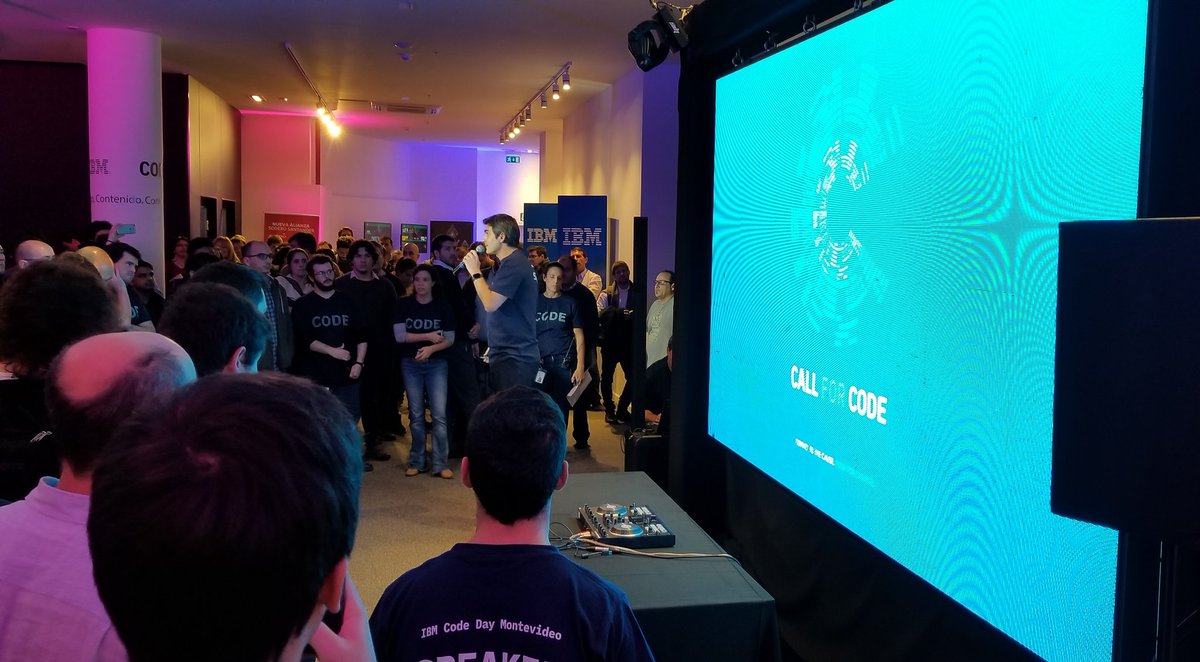 johnwalicki's tweet image. #CallforCode kicks off at the #IBMCodeMVD  event