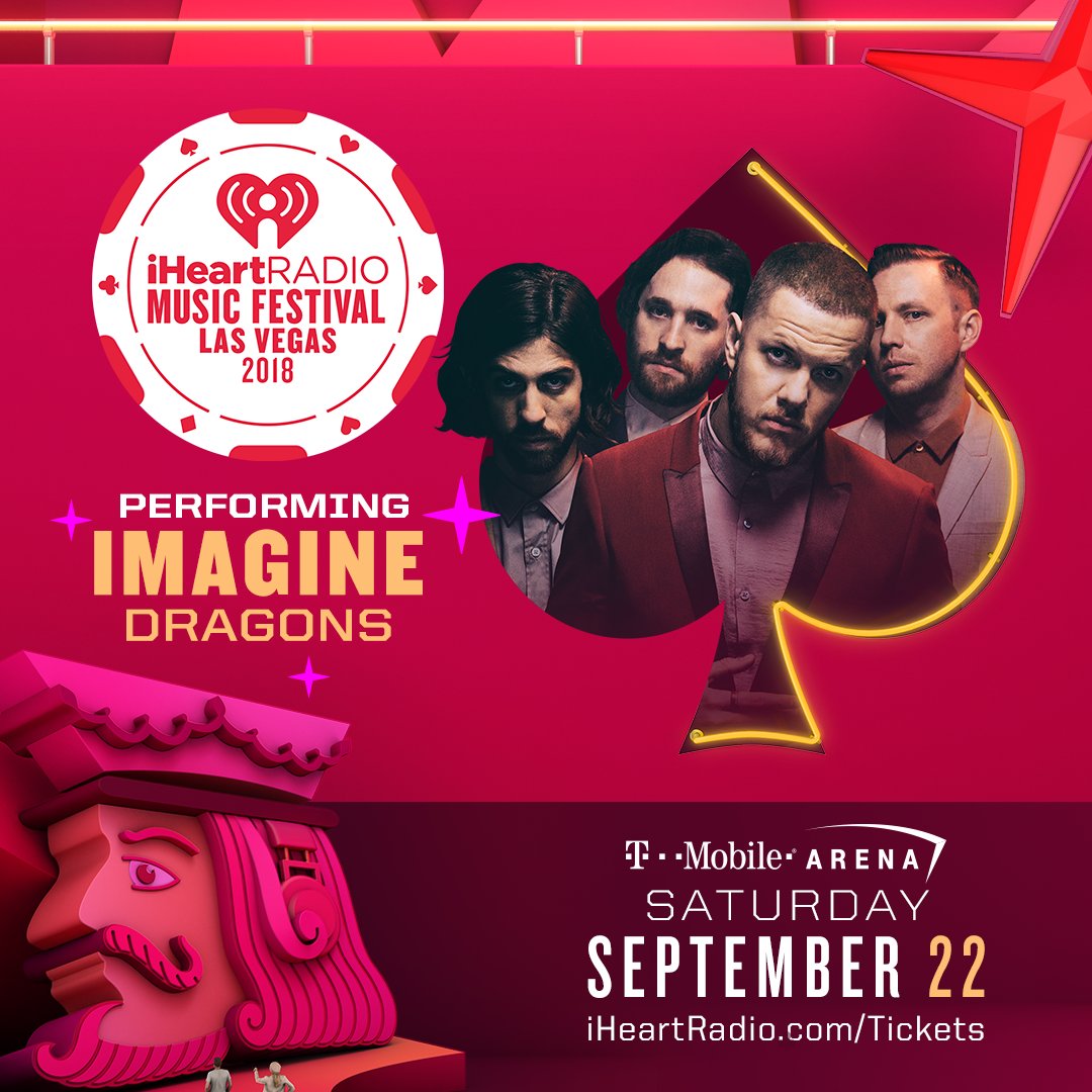 Imaginedragons's tweet photo. we're playing the #iHeartFestival this September in our hometown of beautiful Las Vegas. pre-sale tix and info right here: https://t.co/GOGgS3N2q9 https://t.co/MQURCxKKq1