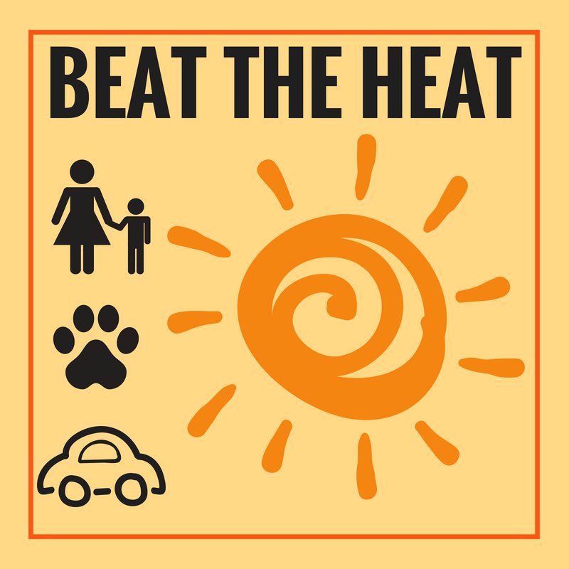 CityofMcAllen's tweet photo. Temps are reaching well into triple digits already. Remember, never leave children or pets unattended in a hot vehicle!
#CheckBackSeat #StayHydrated https://t.co/fXB1xN7xg6
