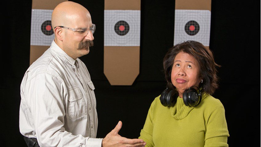 NRAblog's tweet image. .@NRAFamily: "If you're a woman and you've spent any time on the range at all—especially if you've been unattended—you've probably met the 'Hey Little Lady' type." Thankfully, we've got some tips for how to deal with unsolicited advice on the range: bit.ly/2l3jKDY