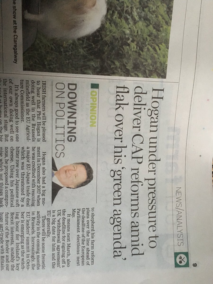 ByHedge's tweet image. CAP news - extraordinary spin in Farming Independent (12thJune) @Indepedent_ie that @PhilHoganEU is under pressure on his green agenda. #Cough #splutter Hey @JohnDowning2 have you seen any of @BirdLifeEurope ‘s commentary on Hogans proposals...