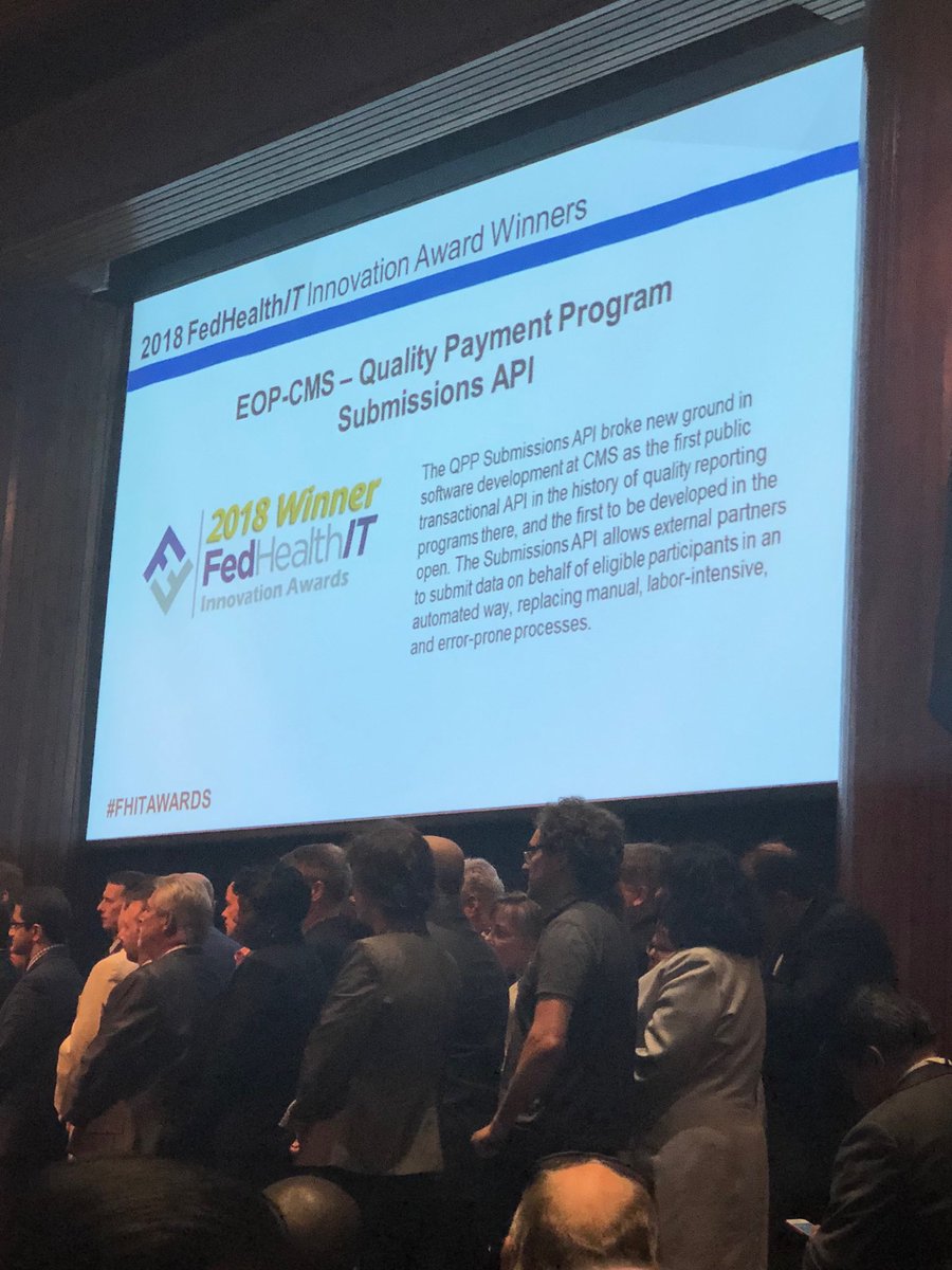 ekivemark's tweet photo. QPP @cmsgov wins #fhitawards https://t.co/kaa2E9ffoD