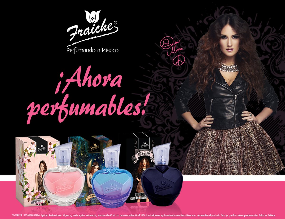 DulceTeamMx's tweet photo. RT @DulceOnlineNews: 💮 Encuentra los perfumes de @DulceMaria en tu tienda de @FraicheMexico más cercana.
#SmellsLikeDulceMaria https://t.co/5aOmJK4Ijg