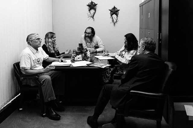 wayforwardpa's tweet photo. If you've ever wondered what it looks like to lobby, here activists including @nathan_rein @jesscadorette help educate Rep Warren Kampf on the many reasons to support bills that will mandate that PA move to 100% renewable energy by 2050. https://t.co/VFFRNtaNyA