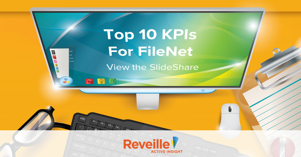 ReveilleSoftwre's tweet image. What are the metrics to watch for to ensure your #FileNet system is operating at peak performance?Check out this SlideShare on the top 10 KPIs: reveillesoftware.com/slideshares/10… #contentservices