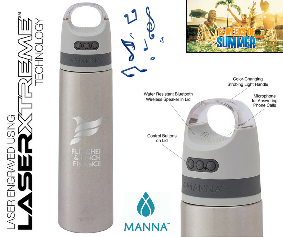 manna bluetooth speaker water bottle