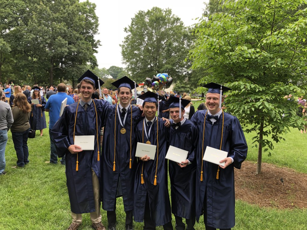 JeffPStein's tweet photo. Congratulations, Benny, and the Fab5 of WAHS! Wahoo and so proud! #18YearsInTheMaking #EmptyNestHereWeCome https://t.co/ZAKQe3vn8x