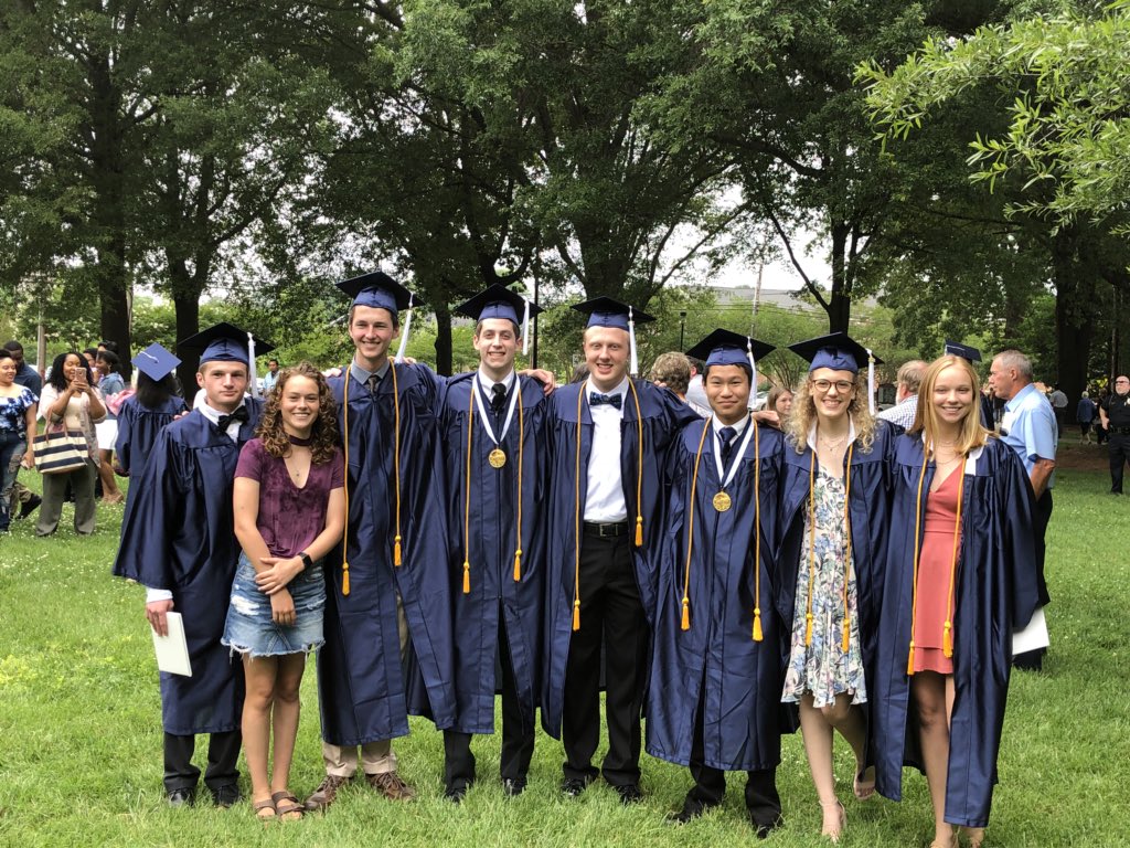 JeffPStein's tweet photo. Congratulations, Benny, and the Fab5 of WAHS! Wahoo and so proud! #18YearsInTheMaking #EmptyNestHereWeCome https://t.co/ZAKQe3vn8x