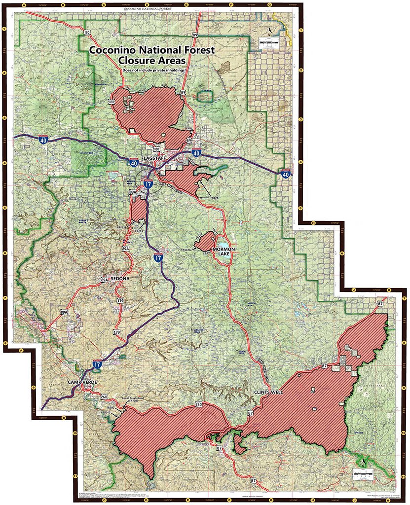 CoconinoNF's tweet image. Six closure areas still in effect... For all of the forest that is still open, it is in Stage II fire restrictions. No campfires, smoking, sparks, shooting, etc. The only way to cook food is a gas/propane stove you can turn off &amp;amp; on.